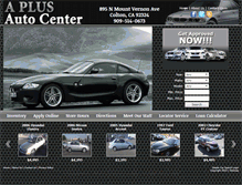 Tablet Screenshot of aplusautocenter.com